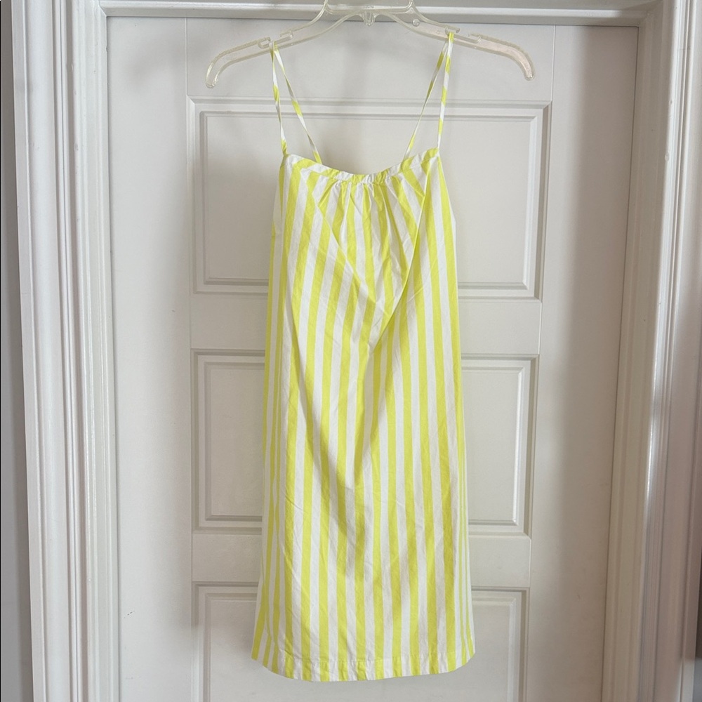 Striped Yellow & White Dress